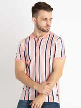 Striped polo t shirt